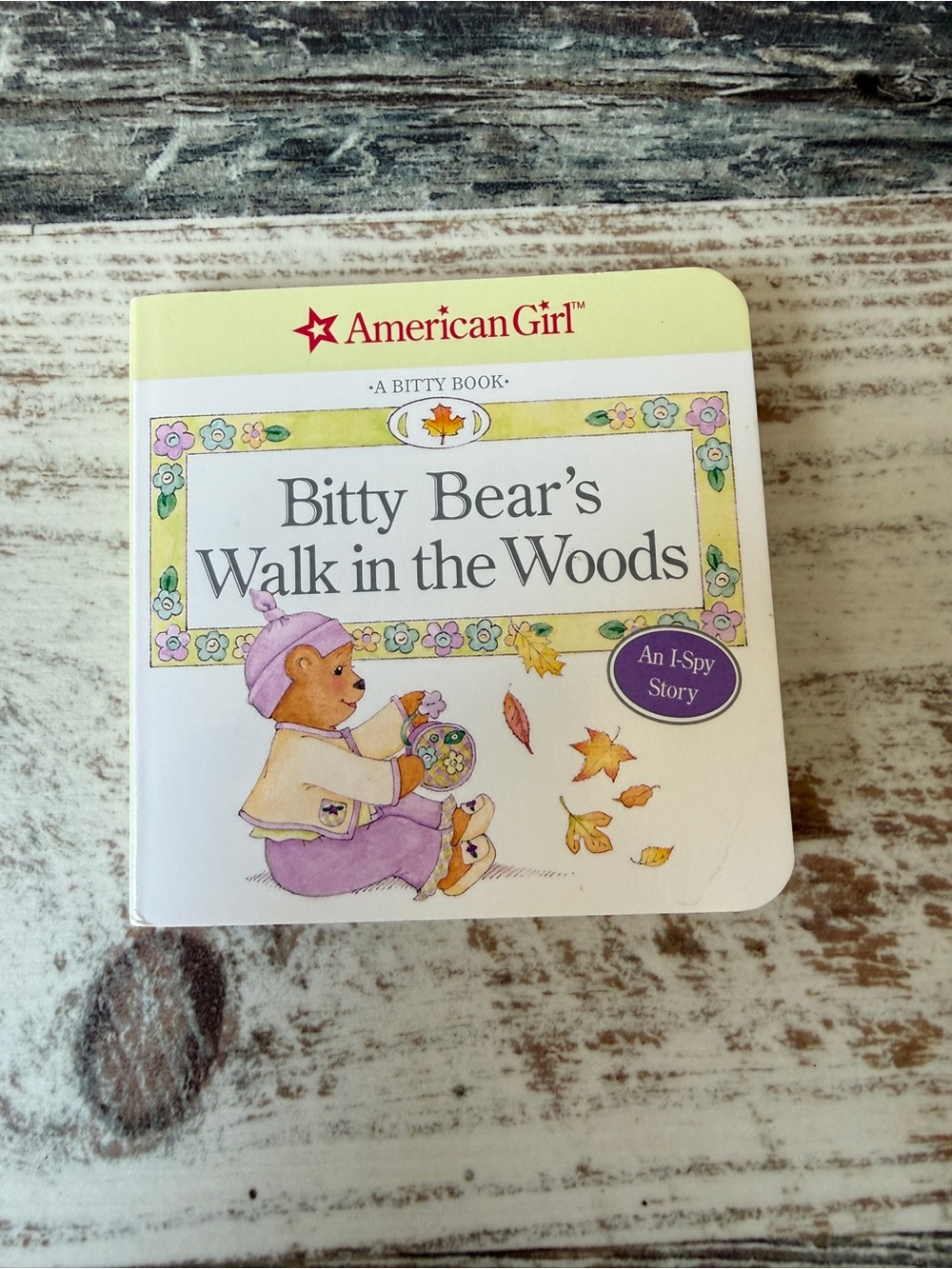 American Girl BITTY BABY Doll COZY CARDIGAN Set - Walk in the Woods Board BOOK